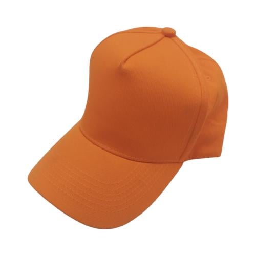 كاب برتقالي مقوس ل الطباعه و التطريز والزي الموحد (بدون خط من الامام )