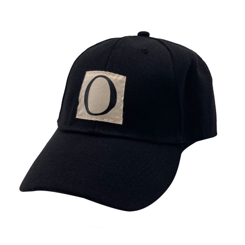 كاب أسود حرف O مقوس