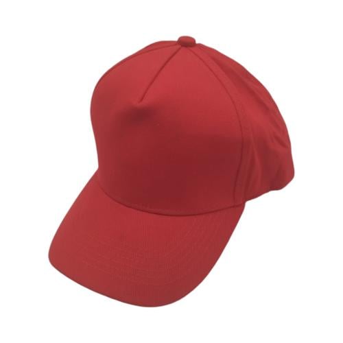 كاب احمر مقوس ل الطباعه و التطريز والزي الموحد (بدون خط من الامام )