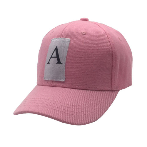 كاب حرف A وردي (بمبي ) مقوس