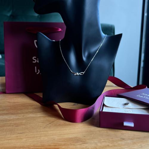 سلسال عقدة حب ساكورا Love Knot Necklace Sakura