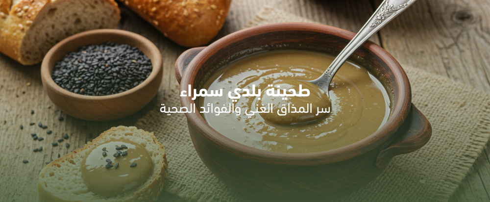 طحينة بلدي سمراء: سر المذاق الغني والفوائد الصحية