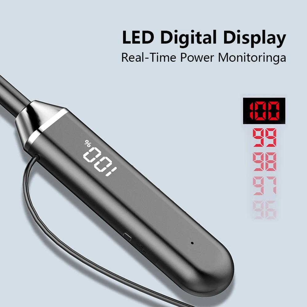 سماعات رأس مغناطيسية مزودة بشريط حول الرقبة