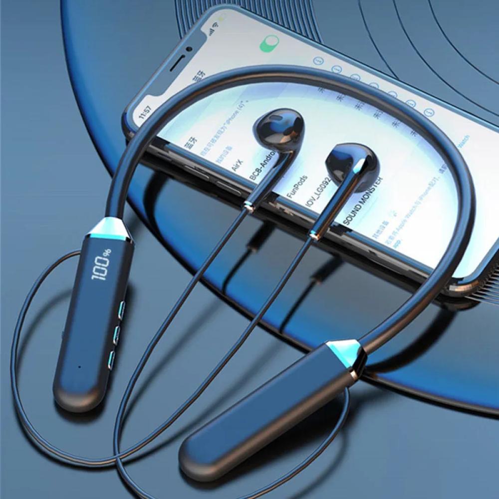 سماعات رأس مغناطيسية مزودة بشريط حول الرقبة