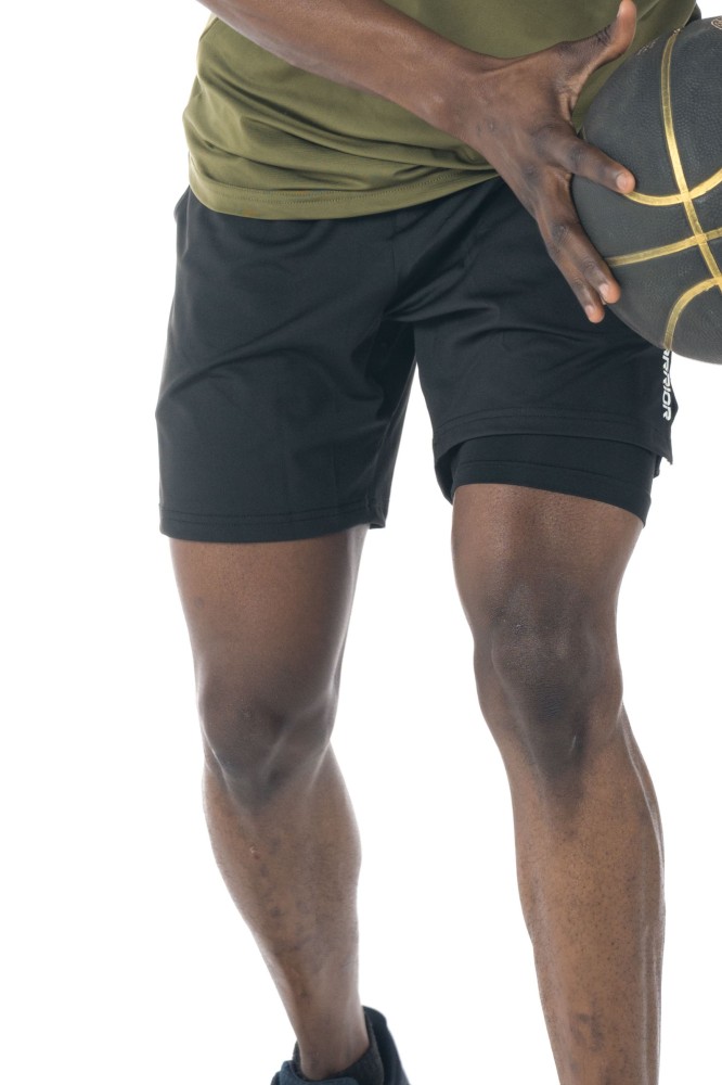 DW Essential 2-1 Performance Shorts in black