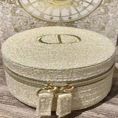 Dior Mini Gold Makeup Pouch