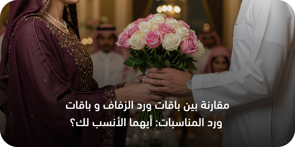 مقارنة بين باقات ورد الزفاف و باقات ورد المناسبات: أيهما الأنسب لك؟