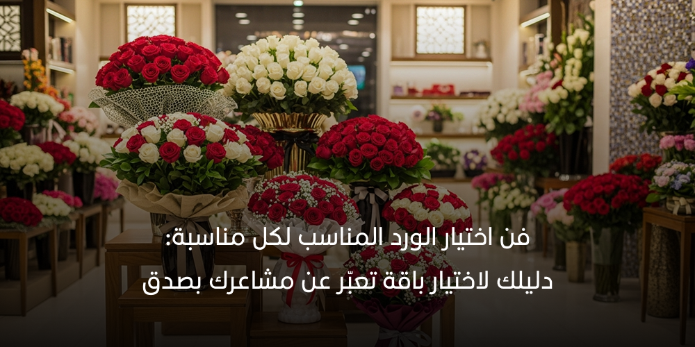 فن اختيار الورد المناسب لكل مناسبة: دليلك لاختيار باقة تعبّر عن مشاعرك بصدق