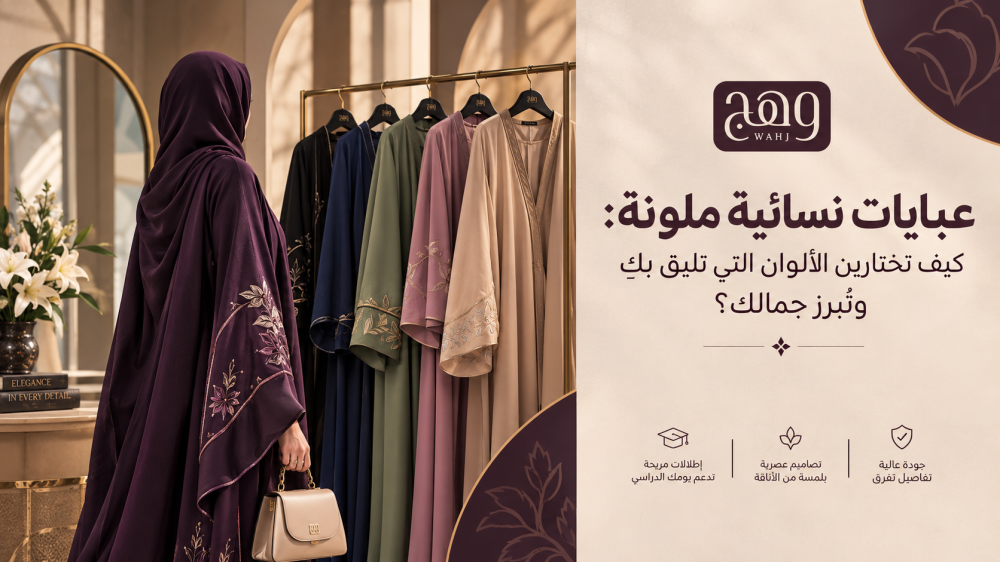 عبايات نسائية ملونة: كيف تختارين الألوان التي تليق بكِ وتُبرز جمالك؟