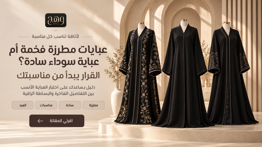 عبايات مطرزة فخمة-عباية سوداء سادة-عبايات سوداء مطرزة