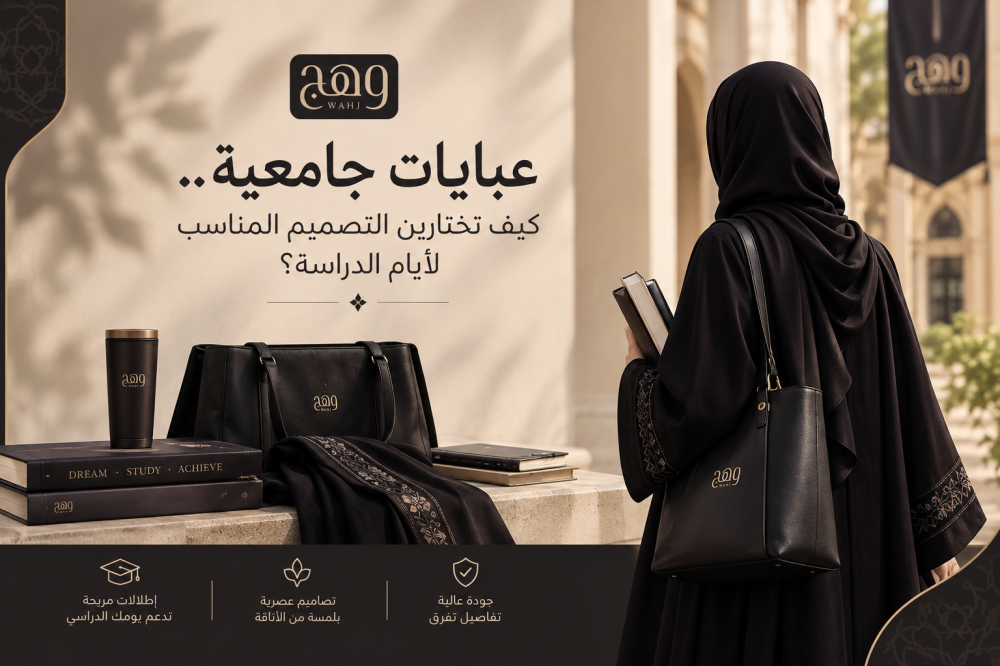 عبايات جامعية.. كيف تختارين التصميم المناسب لأيام الدراسة؟