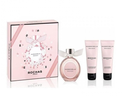 طقم روشاس مدموازيل روشاس او دو بارفيوم (عطر 50مل +...