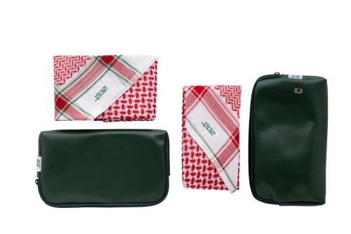 2 شماغ اليوم الوطني 1932 (احمر تطريز اخضر R-احمر ت...