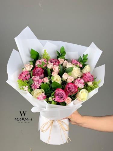 باقة ورد طبيعي