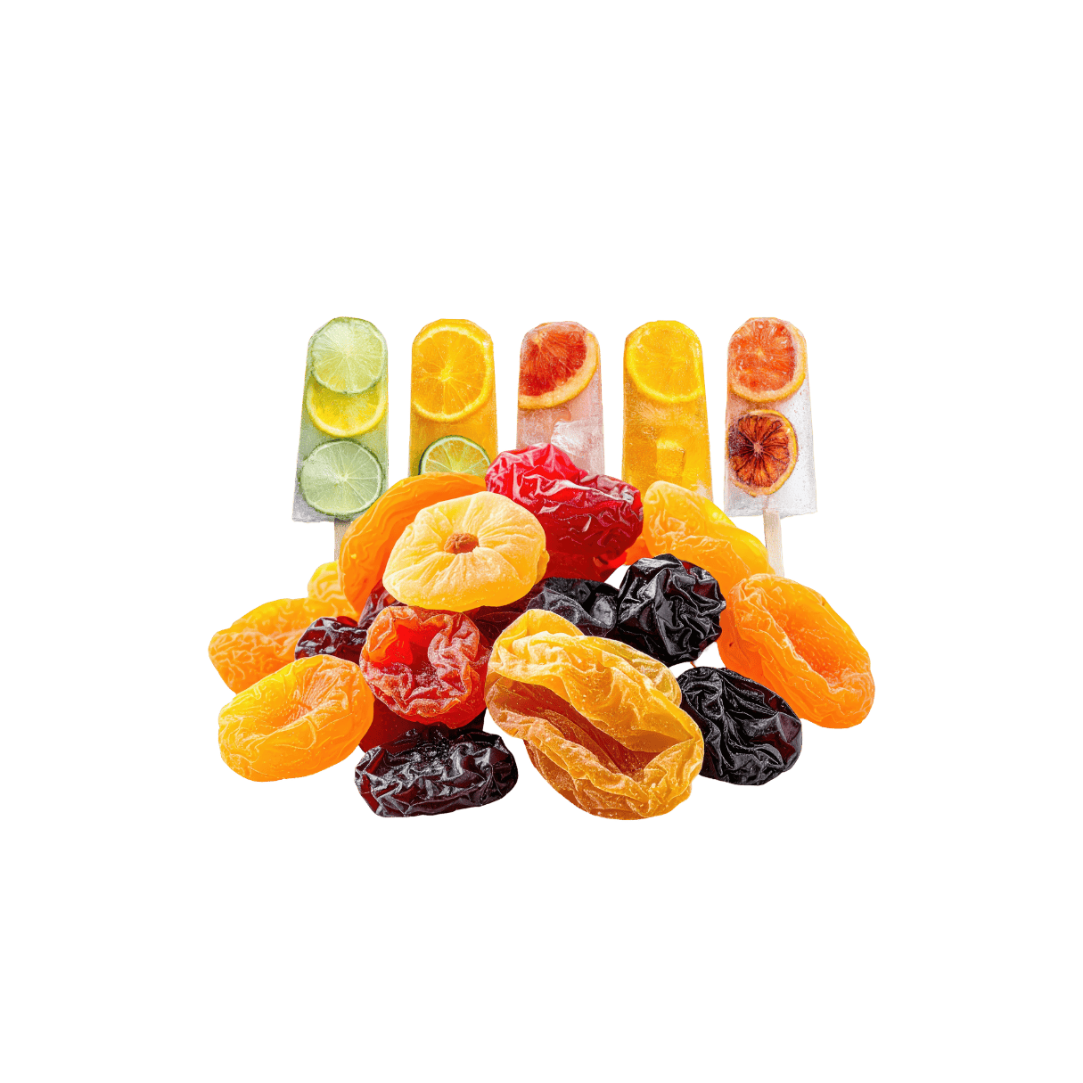 الفواكه المجففة والمجمدة