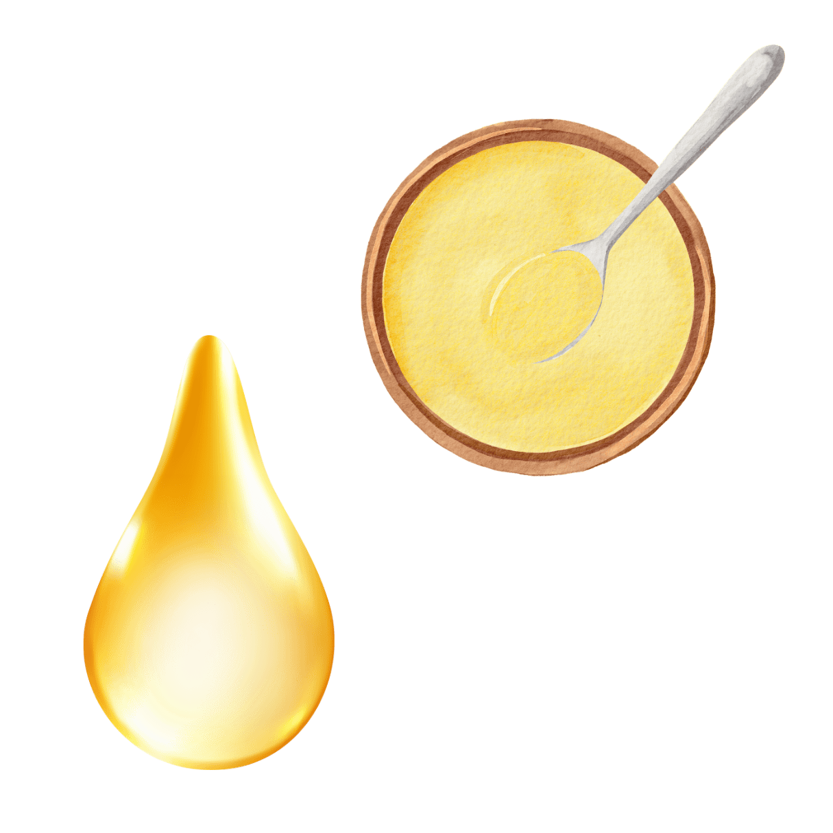 السمن والزيت