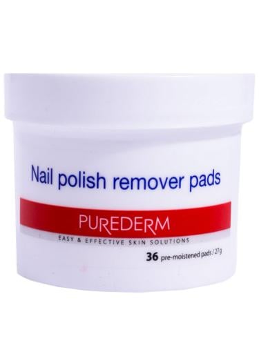 Purederm Acetone-Free Nail Polish Remover Wipes - 36 Wipes