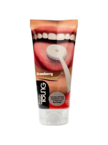 Fresh toung Strawberry Flavored Tongue Cleaning Gel for Adults - 85g