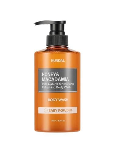 KUNDAL Pure Honey & Macadamia Body Wash Baby Powder 500ml