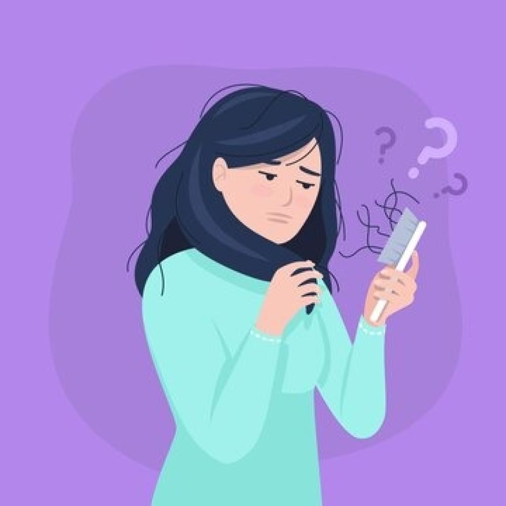 علاج تساقط الشعر والصلع الوراثي عند النساء
