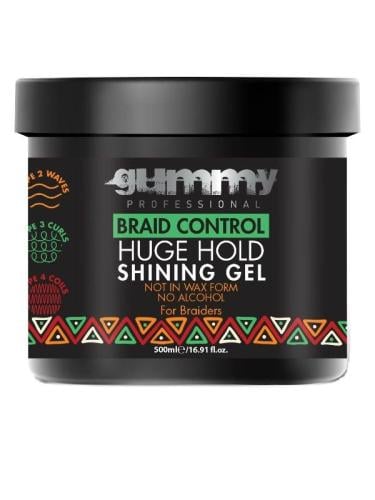 Gummy Professional - Strong Hold Shine Braid Control Gel - 500ml