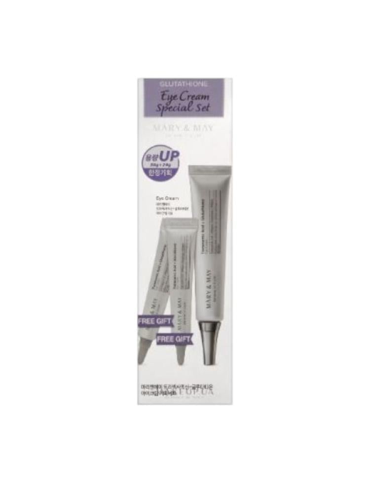 Mary & May Special Eye Skin Care Set with Tranexamic Acid + Glutathione - 3  Pieces - دار الأميرات