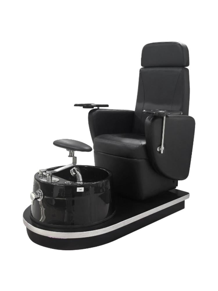 كرسي بدكير متصل مع حوض جاكوزي من صالون سستم - اسود
