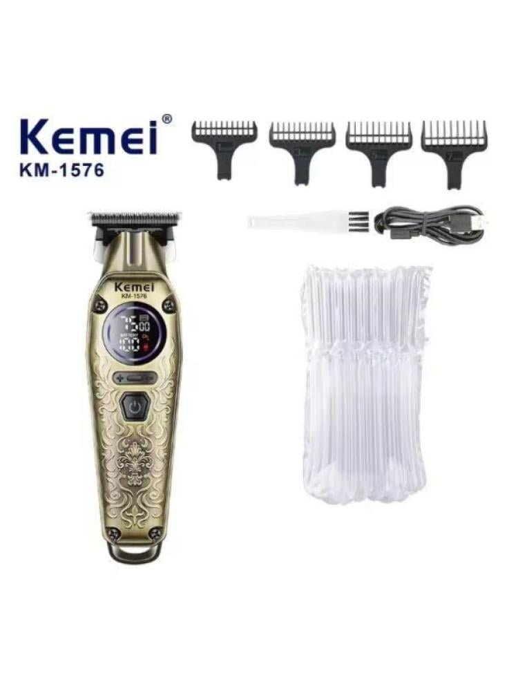 ماكينة حلاقة الشعر الرقمية سريعة الشحن USB بطارية طويلة المدى - Kemei KM-1576