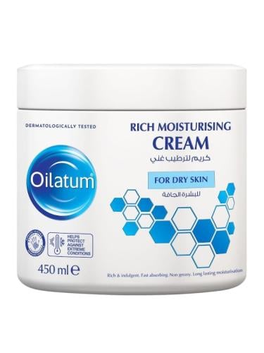 Oilatum Rich Moisturizing Cream for Dry Skin - 450ml