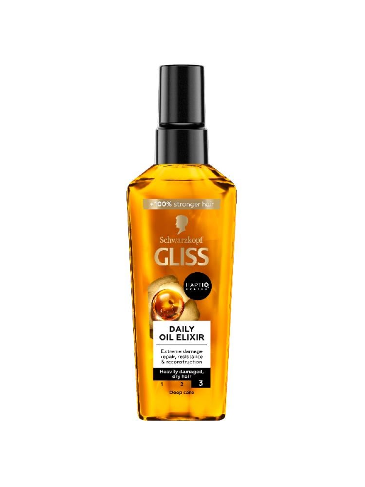 Schwarzkopf Gliss Daily Elixir for Dry and Damaged Hair - 75ml