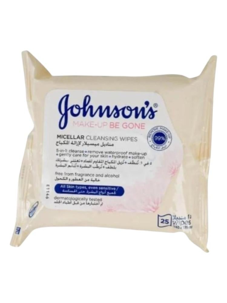 Johnson's Ultra Sensitive Refreshing Micellar Wipes - 25 Wipes
