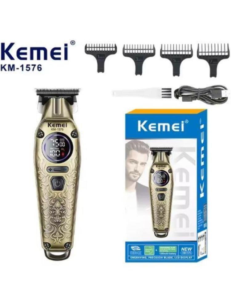 ماكينة حلاقة الشعر الرقمية سريعة الشحن USB بطارية طويلة المدى - Kemei KM-1576
