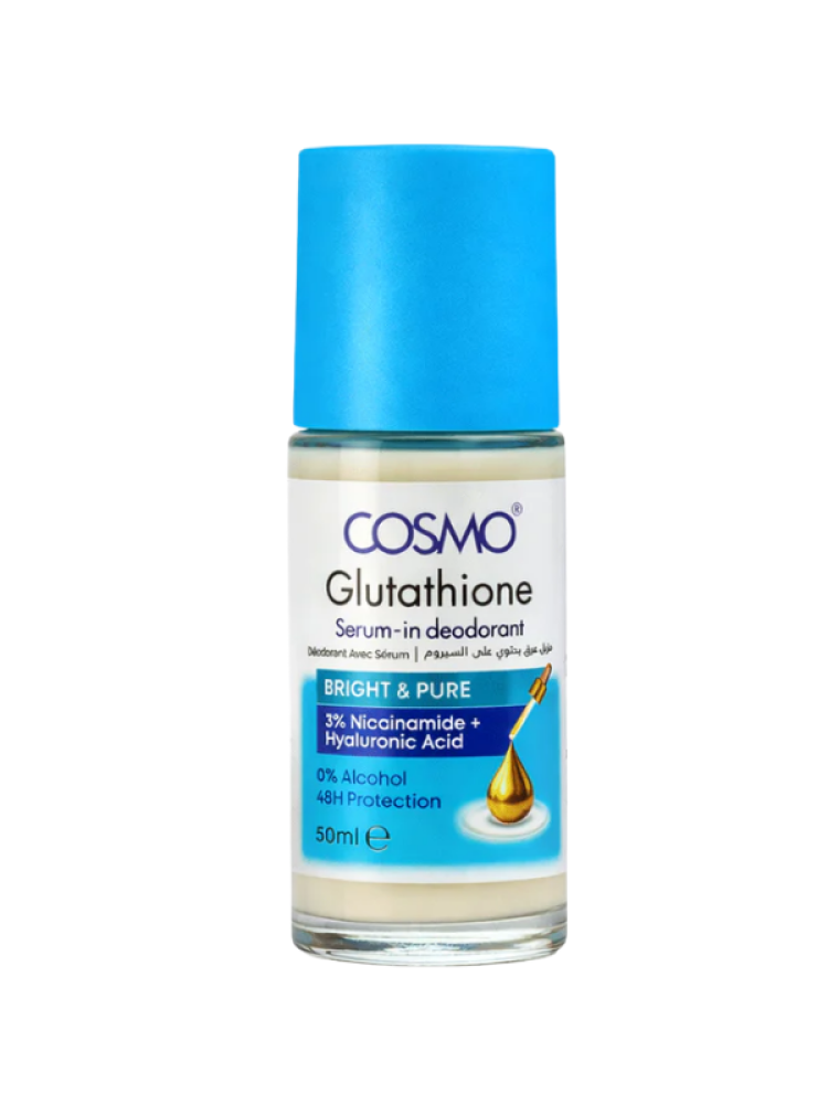 glutathione vial injection Cosmo Glutathione Bright & Pure Serum-In Deodorant - 50 ml - دار الأميرات