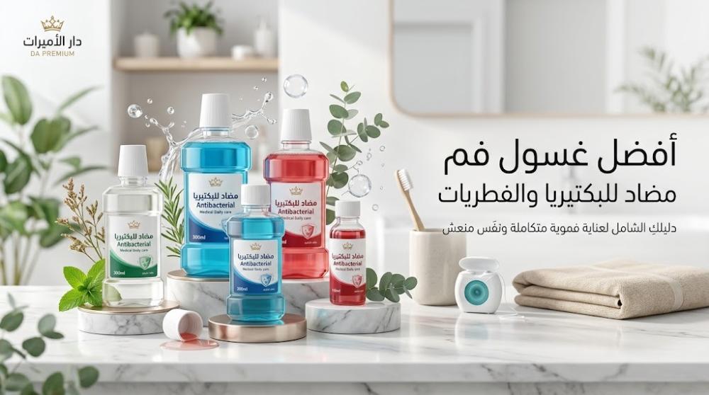 أفضل غسول فم مضاد للبكتيريا والفطريات: دليلك الشامل لعناية فموية متكاملة