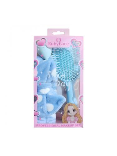 Ruby Face 3-Piece Makeup Kit - Light Blue