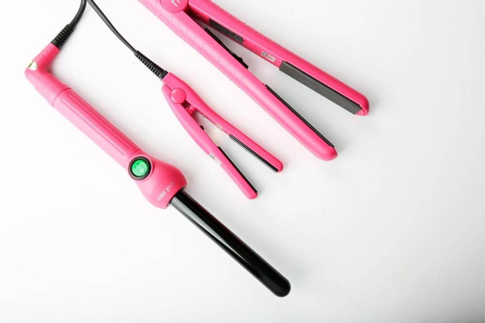 Jose Eber - 3-in-1 Straightener and Curler Kit - Size 19 | Pink
