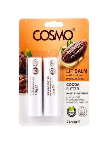 Cosmo Cocoa Butter Lip Balm - 2 x 4.5g
