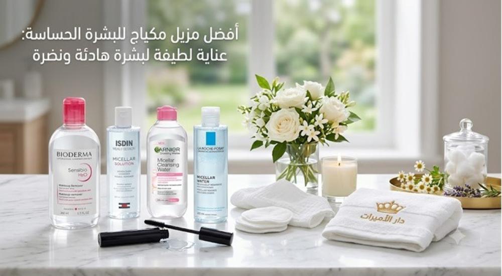 أفضل مزيل مكياج للبشرة الحساسة: دليلك لاختيار المنتج المناسب دون تهيج