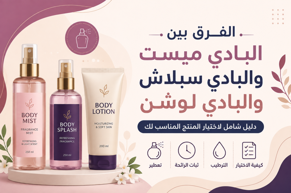 الفرق بين البادي ميست والبادي سبلاش والبادي لوشن: أيهما يناسبك؟