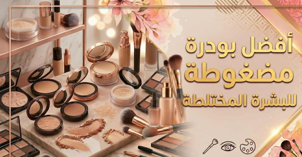 أفضل بودرة مضغوطة للبشرة المختلطة | دليل شامل لأفضل الأنواع