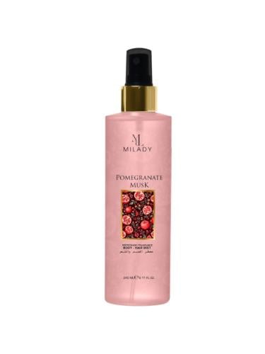 معطر للشعر والجسم بمسك الرمان من ميليدي - 240 مل