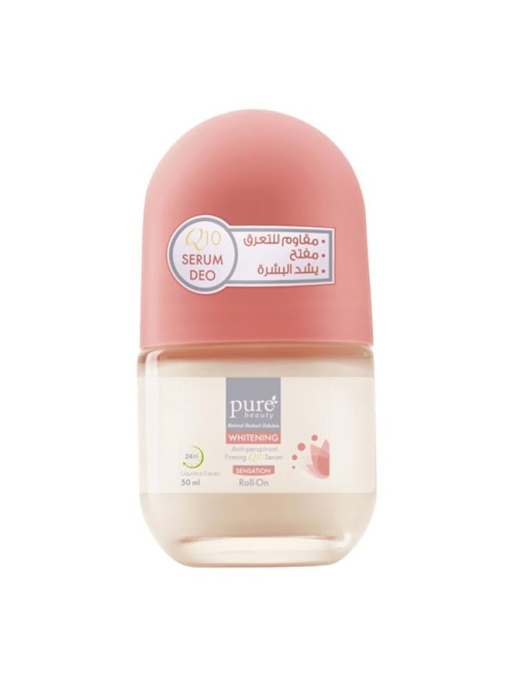 مقاوم للتعرق رول سينسيشن مفتح للبشرة بسيروم Q10 من بيور بيوتي - 50 مل
