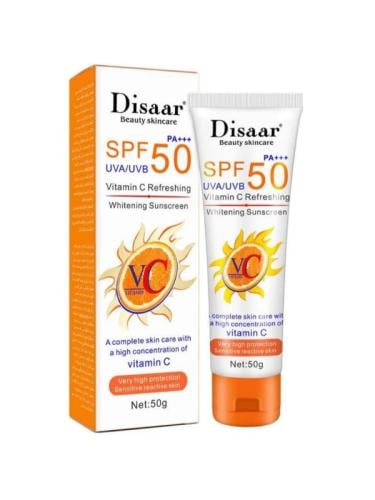 كريم واقي شمس مع فيتامين سي بعامل حماية (SPF 50) م...