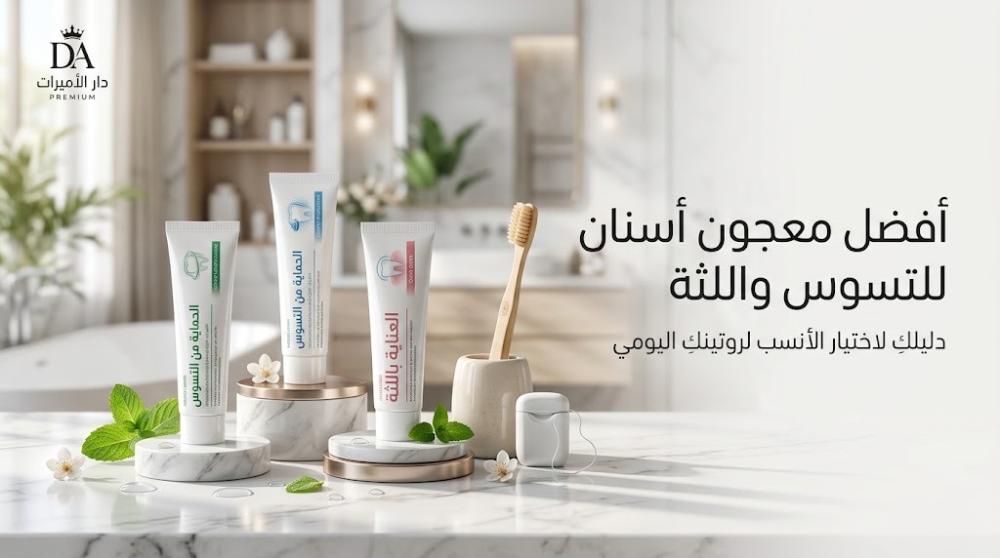 أفضل معجون أسنان للتسوس واللثة: دليلك لاختيار الأنسب