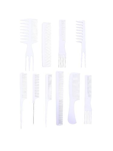 Salon System Professional Comb Set – 10 Pieces