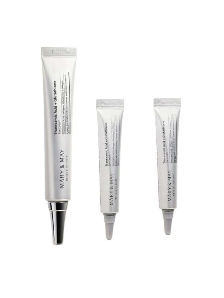 Mary & May Special Eye Skin Care Set with Tranexamic Acid + Glutathione - 3  Pieces -   -