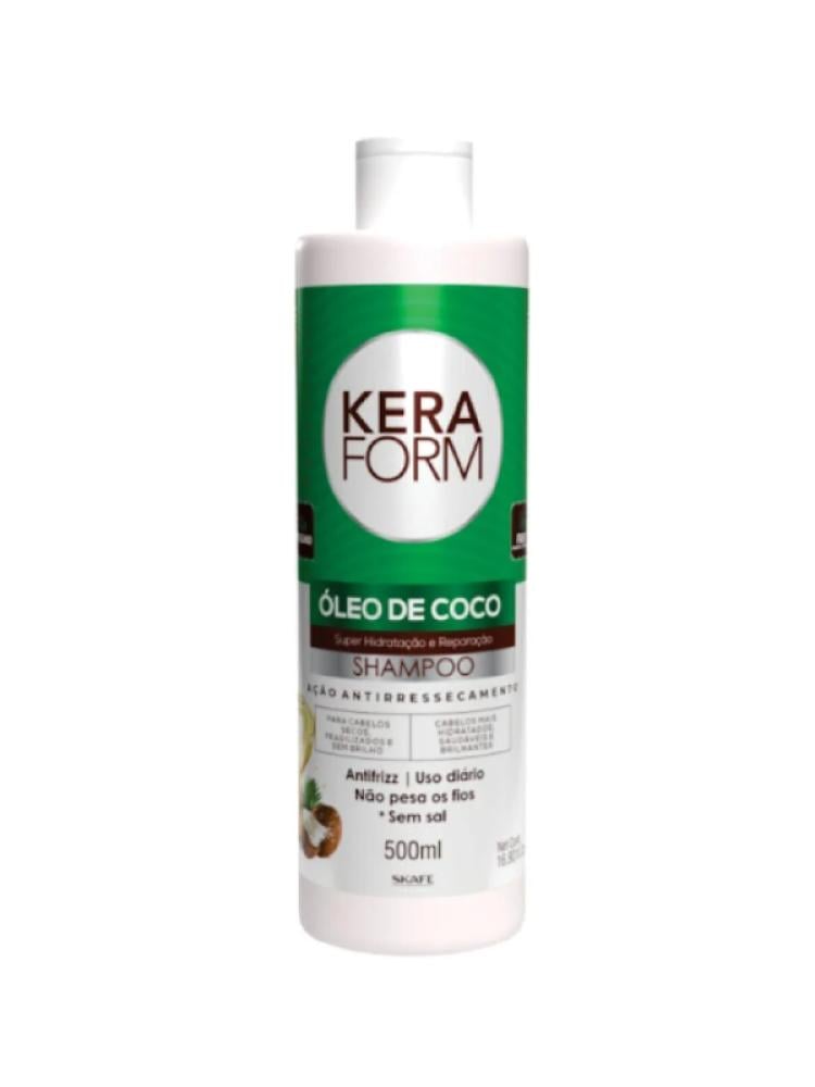 skafe Kera Form Moisturizing and Repairing Shampoo for Dry Hair with Coconut Oil - 500ml