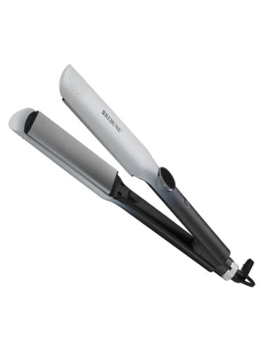 Professional Ceramic Hair Straightener with Digital Display – 65W – White & Black by Rebon – RE-2219