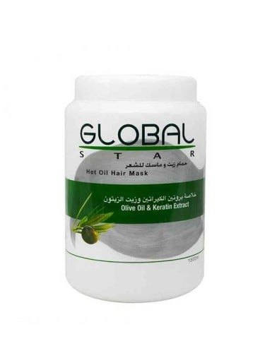 Global Star Keratin & Olive Oil Hair Mask & Oil Bath, 1500ml