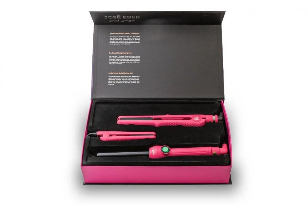 Jose Eber - 3-in-1 Straightener and Curler Kit - Size 19 | Pink
